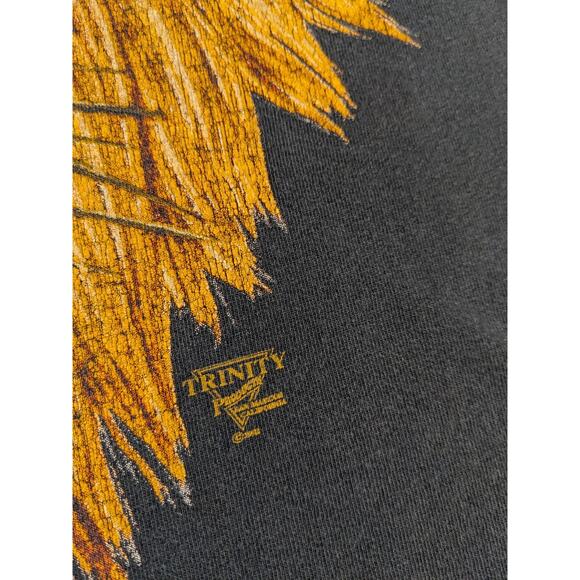 VTG 90s Lion Head T-Shirt Size XL Made Beach USA 90s Trinity AOP All Over Print - Picture 3 of 7